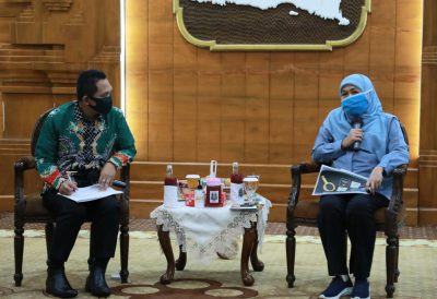 Bupati Lumajang Ketemu Gubernur Jatim