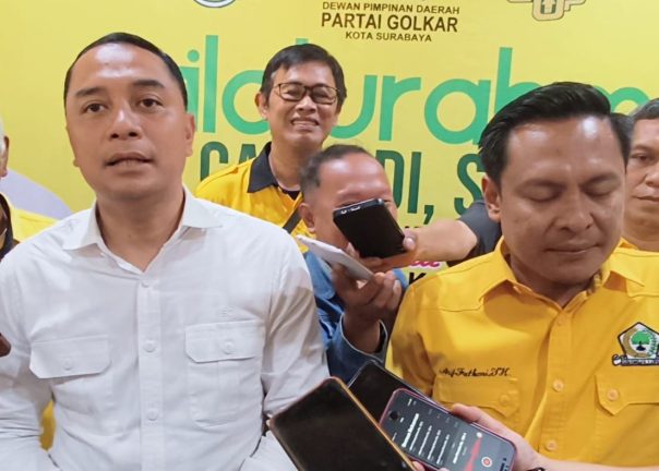 Ini Alasan Eri Cahyadi Tak Didampingi Armuji saat Bersilahturahmi ke DPD Golkar Surabaya