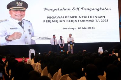 1.366 SK Pengangkatan PPPK Tahap ke-2 Diserahkan Wali Kota Surabaya