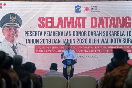 Penghargaan Satya Lencana Kebaktian Sosial untuk 324 Pendonor Surabaya