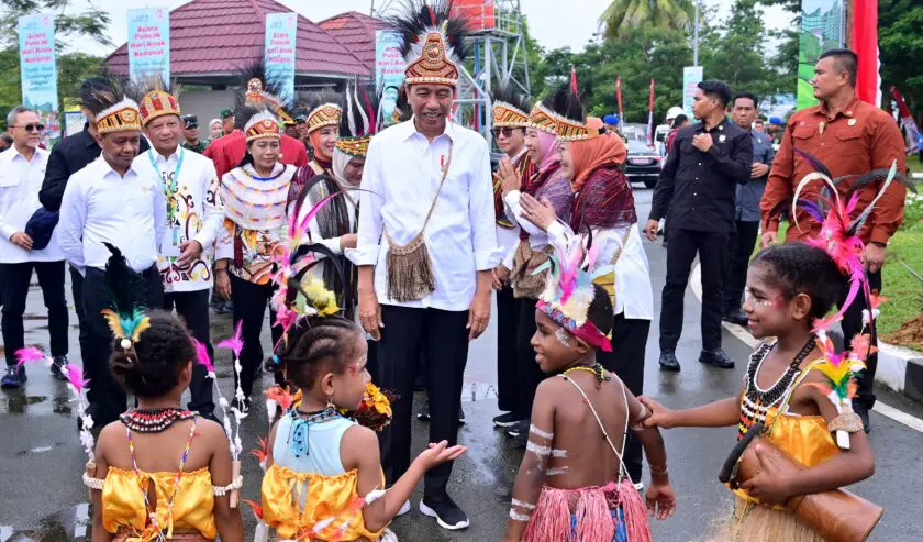 Pesan Presiden Jokowi di Peringatan HAN di Papua