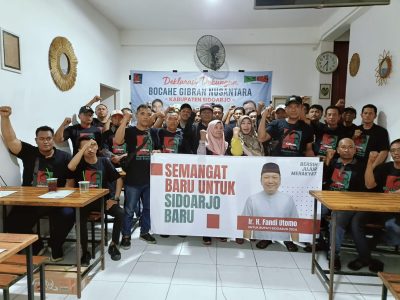 Bocahe Gibran Nusantara Dukung Fandi Utomo Calon Bupati Sidoarjo