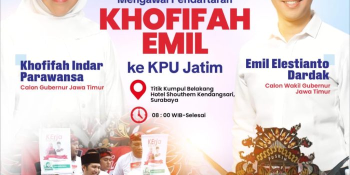 Aliansi Biru Ceria 02 Jatim Siap Mengawal Pendaftaran Khofifah - Emil Dardak di KPU