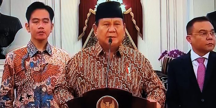 Presiden Prabowo Resmi Umumkan Kabinet Merah Putih