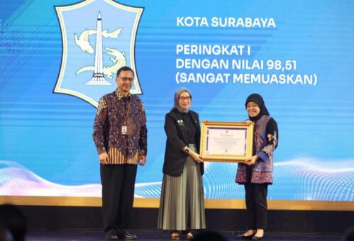 Dua Penghargaan Sekaligus, Surabaya Kukuhkan Diri Sebagai Kota Melek Arsip