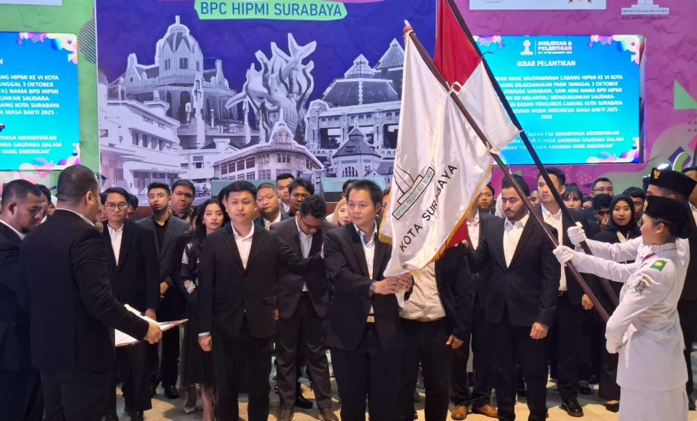 Benny Setiawan Resmi Pimpin HIPMI Surabaya, Siap Perkuat Kolaborasi dengan Pemkot