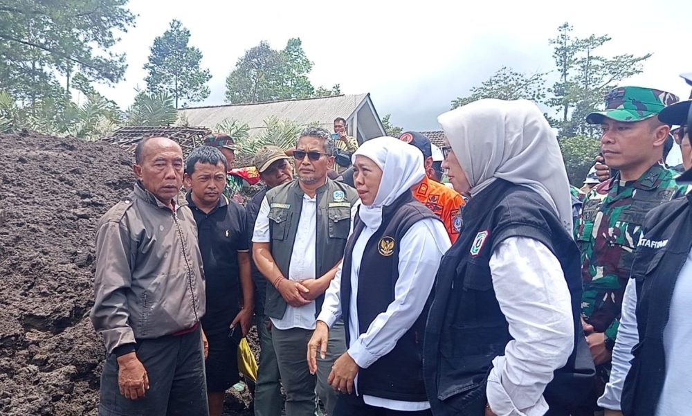 Tinjau Lokasi Erupsi Semeru, Gubernur Khofifah Tekankan Sinergi Penanganan Bencana