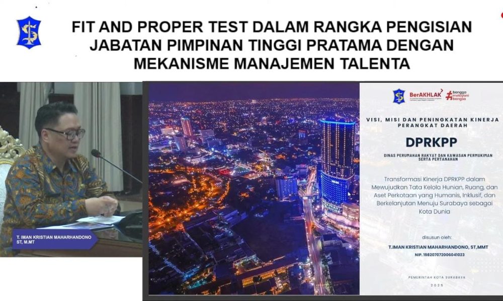 Digital Twin Jadi Andalan Calon Kepala DPRKPP Iman Kristian untuk Transformasi Tata Kelola Hunian Surabaya