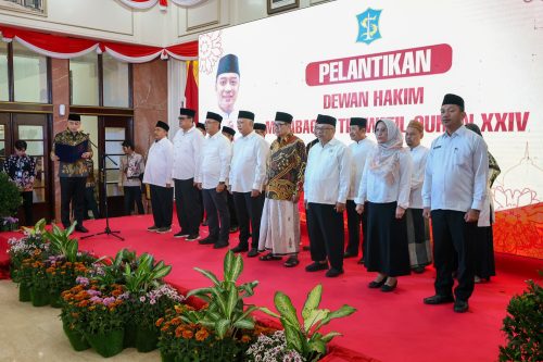Lantik Dewan Hakim MTQ XXIV, Wali Kota Eri Dorong Lahirnya Kafilah Unggulan Surabaya