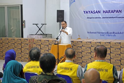 Pemkot Surabaya bersama Yayasan Harapan Tama Bersinergi Bagikan 1.000 Peket Sembako