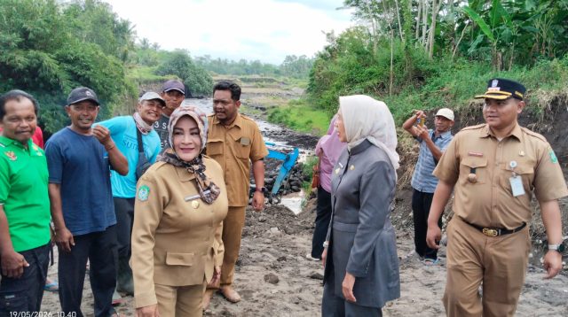 Petani Lumajang Gotong Royong Perbaiki Dam Klerek, Sawah Mulai Dialiri Air