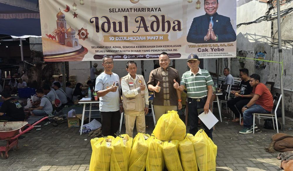 Iduladha 1447 H, Cak Yebe Salurkan 41 Hewan Kurban untuk Warga dan Pekerja Informal Surabaya