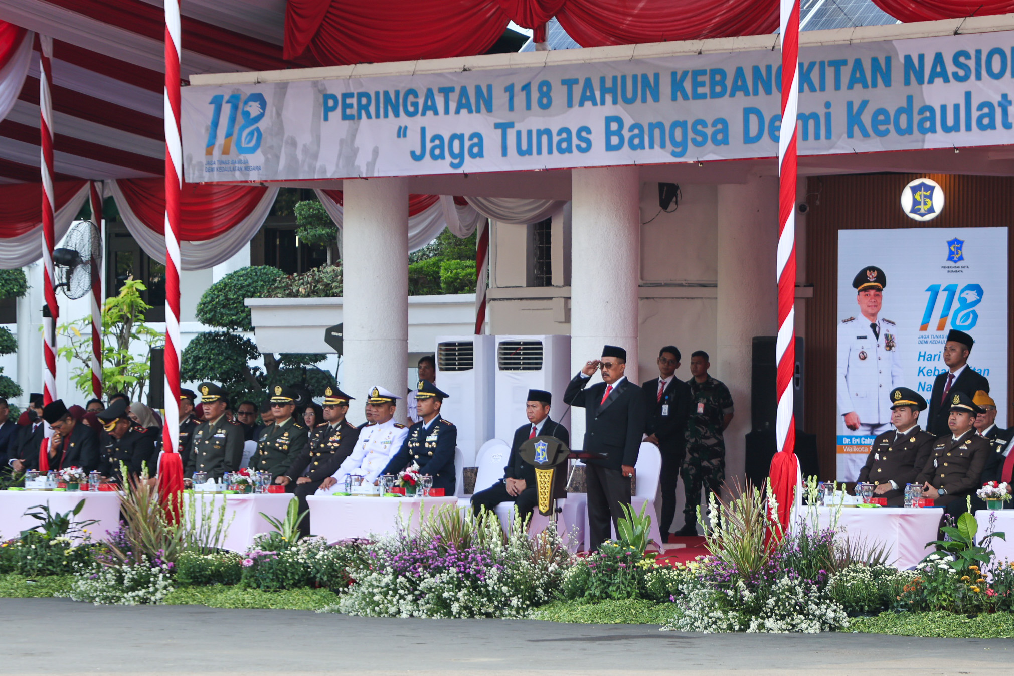 Wawali Armuji pimpin upacara Harkitnas ke 118 Armuji Pimpin Upacara Harkitnas ke-118, Tegaskan Semangat Transformasi Digital