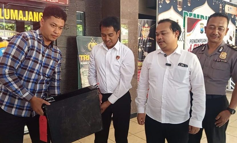 Satreskrim Polres Lumajang Tangkap Pencuri Baterai BTS Indosat, Satu Pelaku Buron