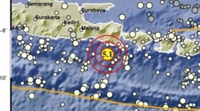 Gempa Magnitudo 5,1 Guncang Jember, Getaran Terasa Hingga Lumajang