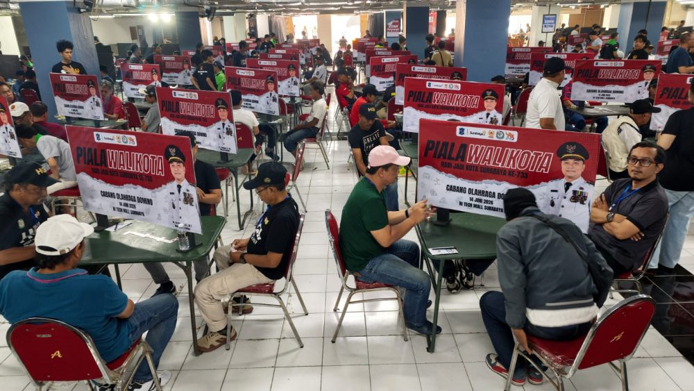 500 Peserta Ramaikan Turnamen Domino Piala Wali Kota Surabaya