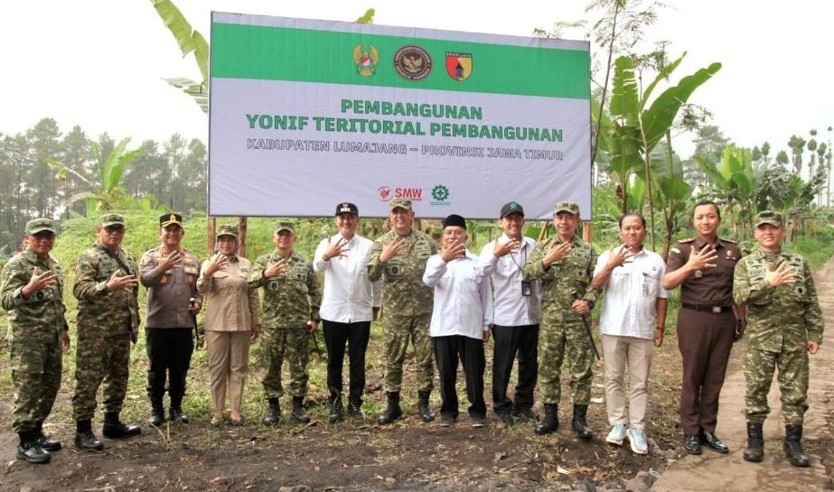Dukung Pertahanan dan Ekonomi, Wabup Lumajang Tinjau Pembangunan Yonif TP Nararya Kirana