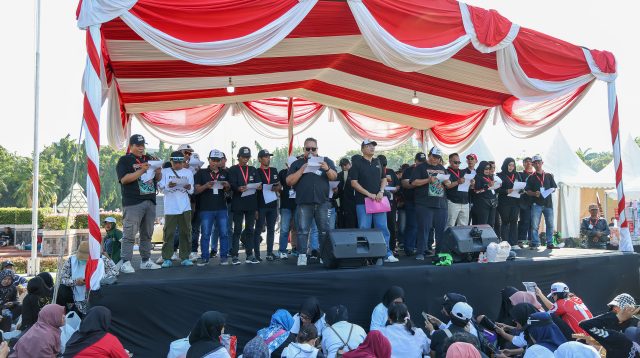 4.000 Arek Suroboyo Gelar Apel Akbar Jogo Suroboyo di Tugu Pahlawan, Gaungkan Semangat "Wani Tertib"
