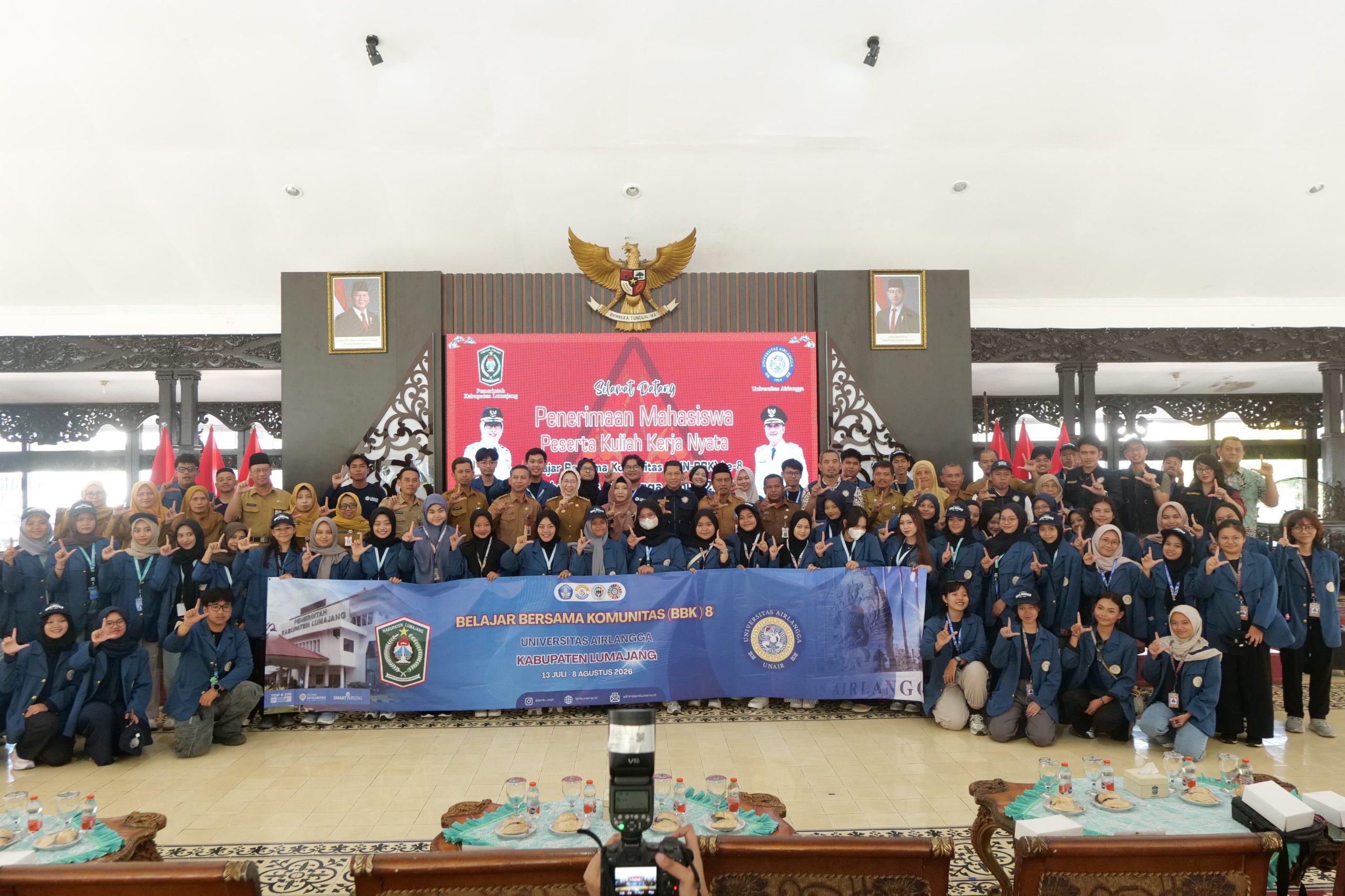 Penerimaan KKN mahasiswa Unair di Lumajang 190 Mahasiswa Unair KKN di Lumajang, Fokus Genjot Potensi Desa Wisata
