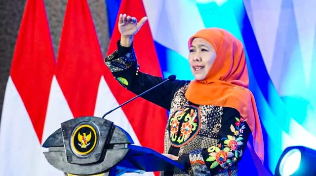 Gubernur Jawa Timur Khofifah Indar Parawansa menyampaikan capaian transaksi Koperasi Merah Putih Jatim yang mencapai Rp17,45 miliar dan menjadi tertinggi secara nasional.
