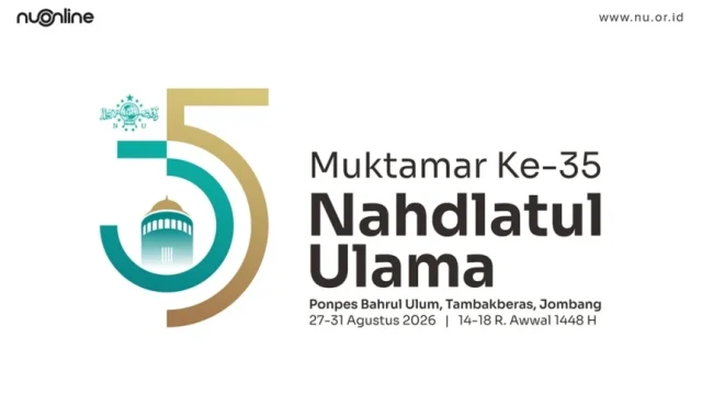 Logo resmi Muktamar Ke-35 Nahdlatul Ulama yang diluncurkan PBNU untuk pelaksanaan muktamar di Jombang pada Agustus 2026.