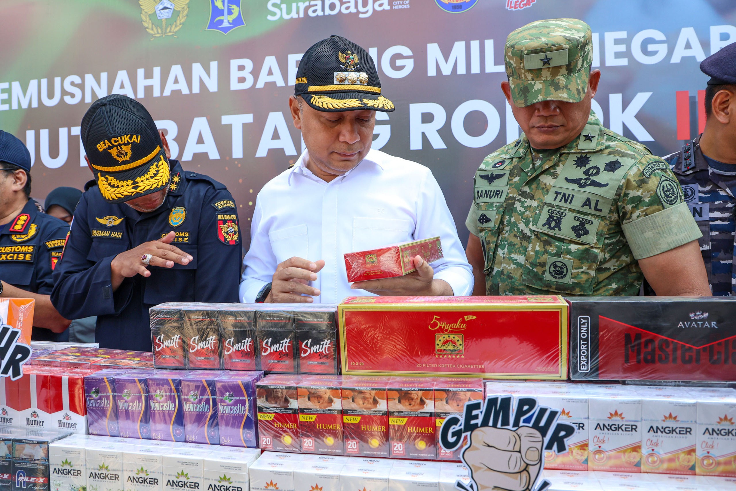 Pemkot Surabaya Perketat Pengawasan Rokok Ilegal di 31 Kecamatan
