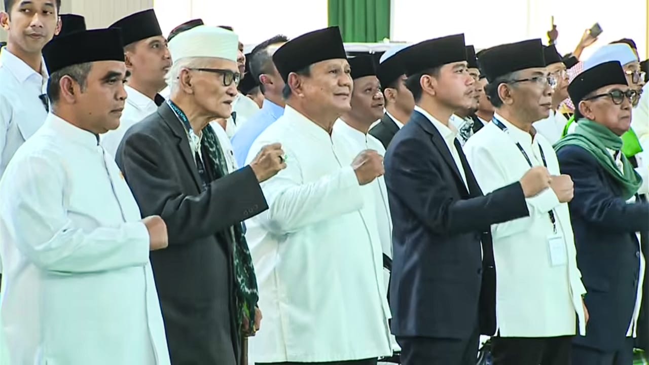 Presiden Prabowo Subianto Resmi Buka Muktamar Ke-35 NU di Jombang