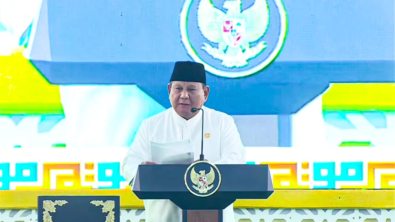 Buka Muktamar Ke-35 NU, Presiden Prabowo Kagumi Jiwa Nasionalisme Lagu Ya Lal Wathon