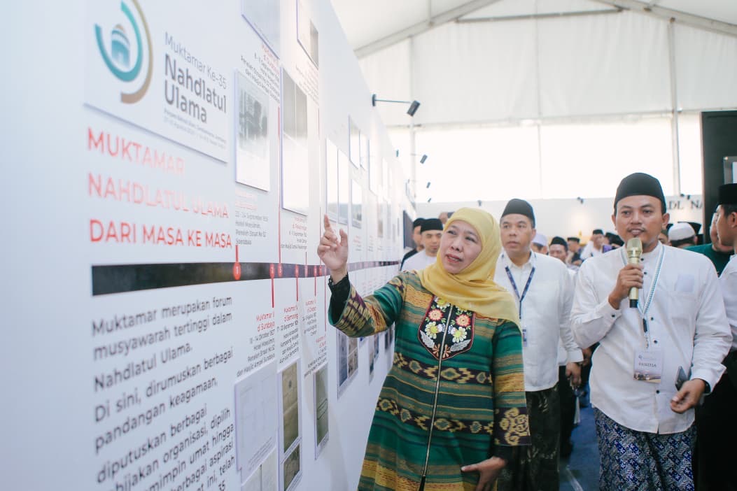 Buka Klinik Turots Muktamar NU, Khofifah Sebut Jawa Timur Berpotensi Jadi Kiblat Peradaban Dunia