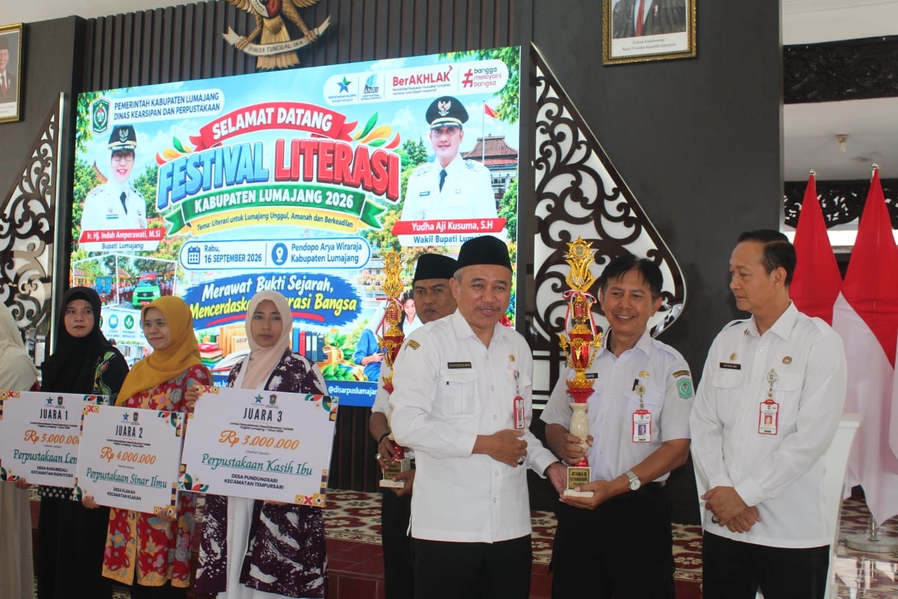 Ajang Festival Literasi 2026, Kadis Perpusip Lumajang: Momentum Bangkitkan Minat Baca