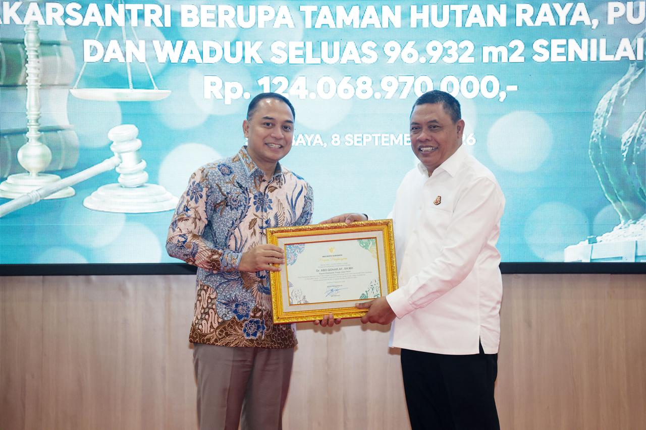 Aset Senilai Rp124 Miliar Kembali ke Pemkot Surabaya Lewat Bantuan Hukum Non-Litigasi