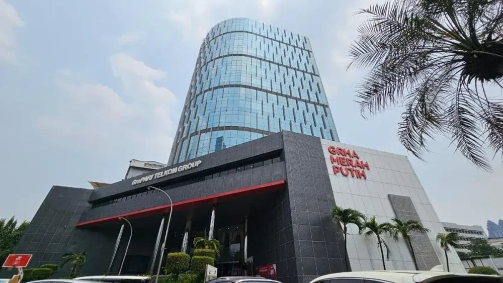 Gedung Graha Merah Putih Telkom di Jalan Gatot Subroto Jakarta yang akan ditempati BGN