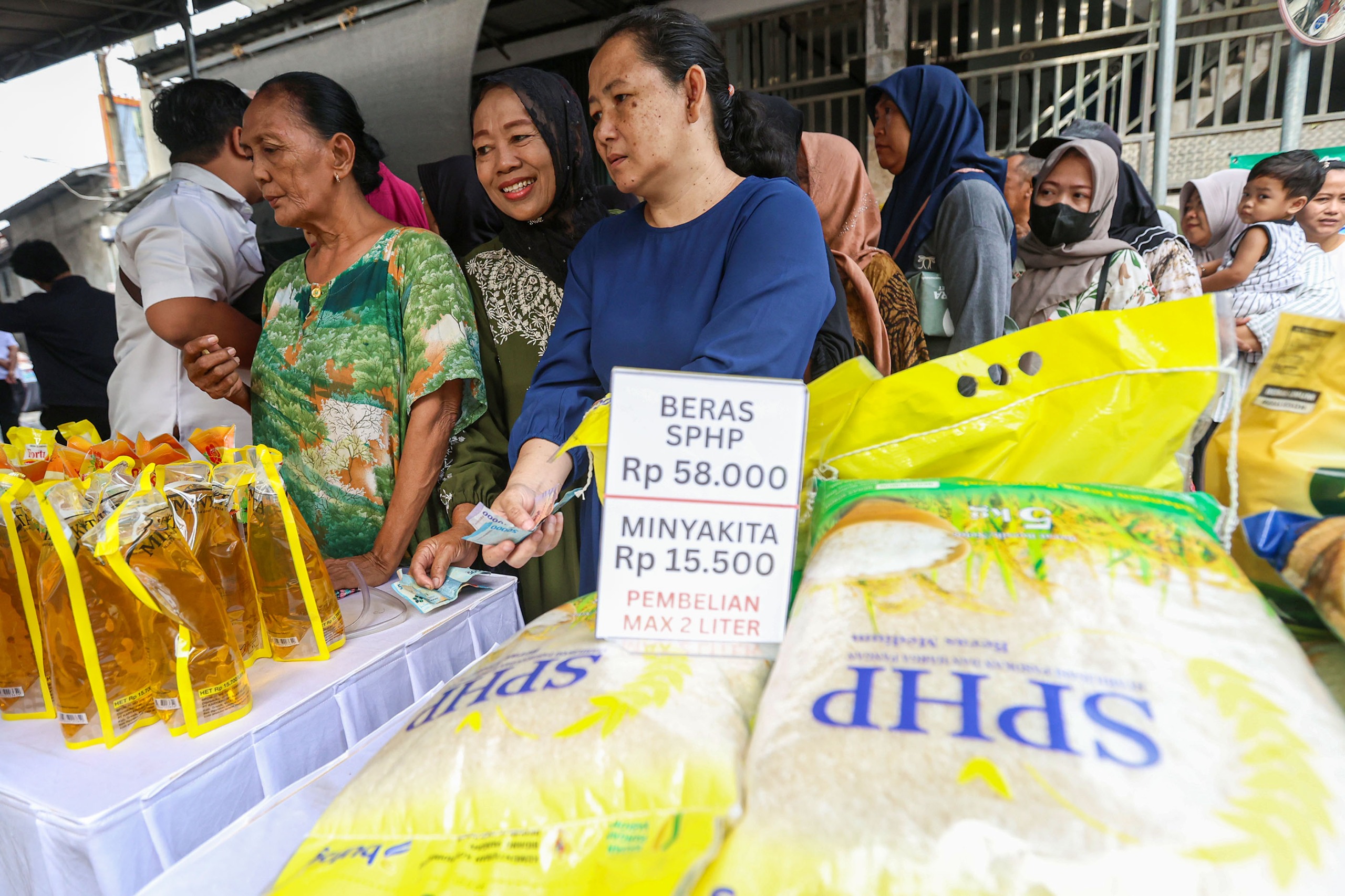 GPM di Jepara Surabaya Membludak, Serbu Beras SPHP dan Minyakita