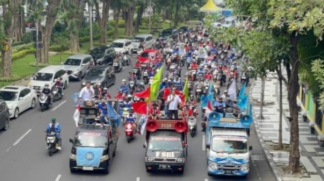 1000 Buruh Jatim Gelar Aksi, Tuntut Kenaikan Upah 2027 Hingga Perlindungan Pekerja