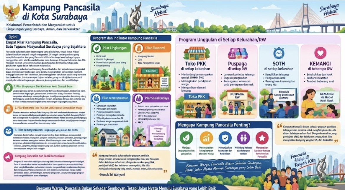 Bukan Sekadar Label dan Spanduk, Ini Rahasia Kampung Pancasila Surabaya Benar-Benar Hidup